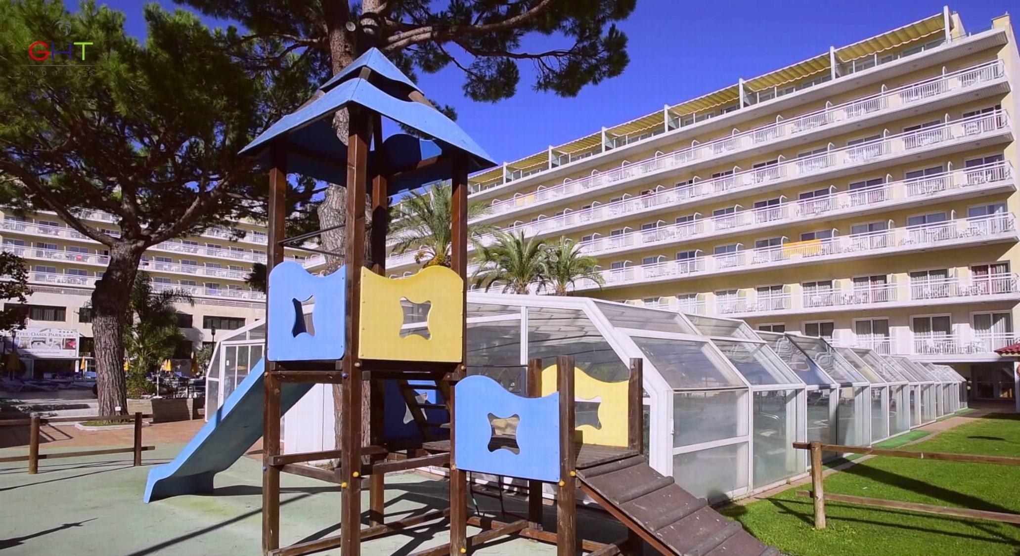 Hotel Ght Oasis Park & Spa Lloret de Mar Exterior foto