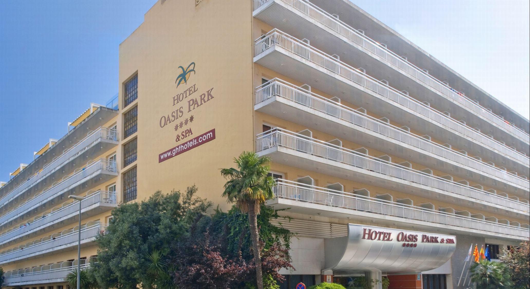 Hotel Ght Oasis Park & Spa Lloret de Mar Exterior foto